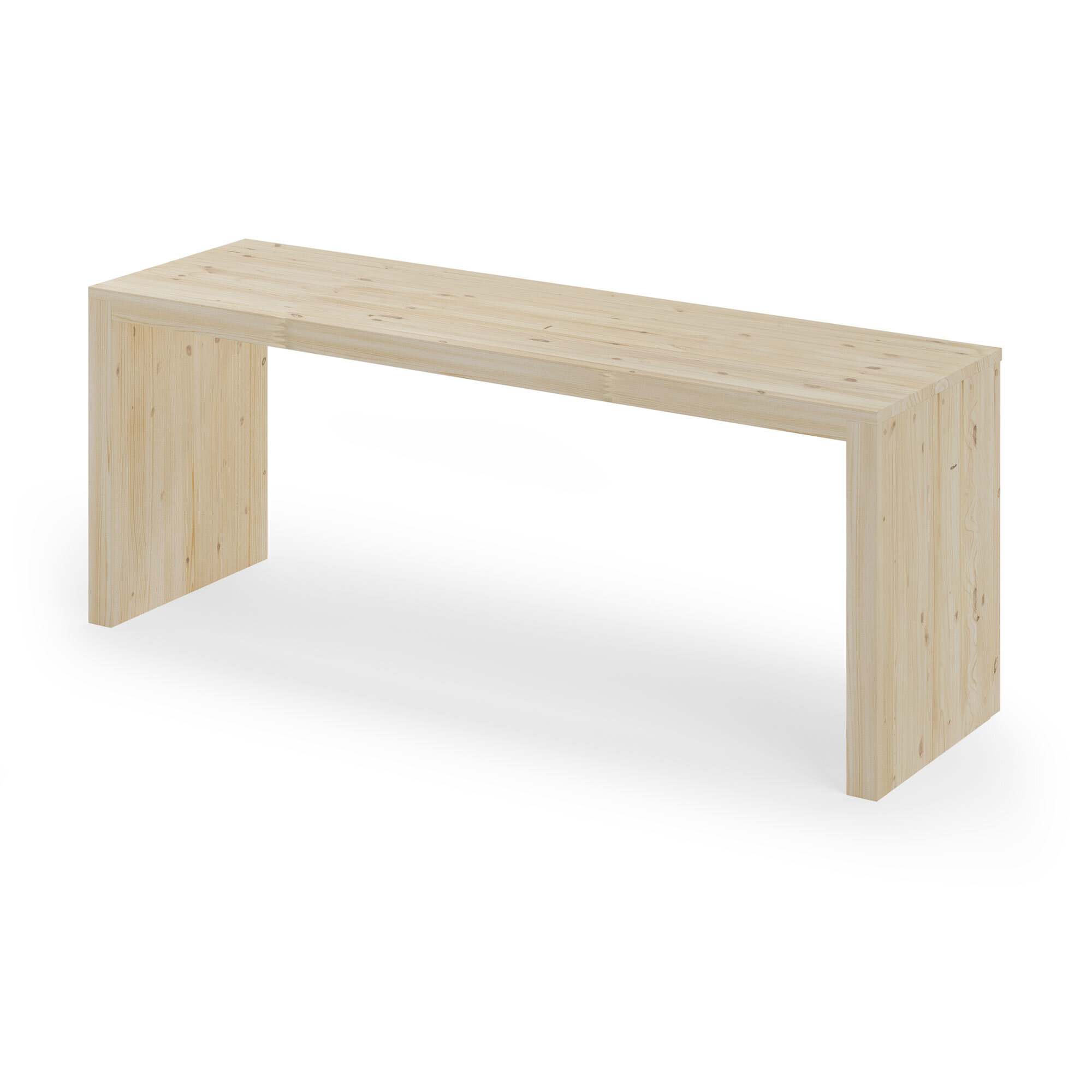Bellevue-bænk i fyrretræ 120 cm