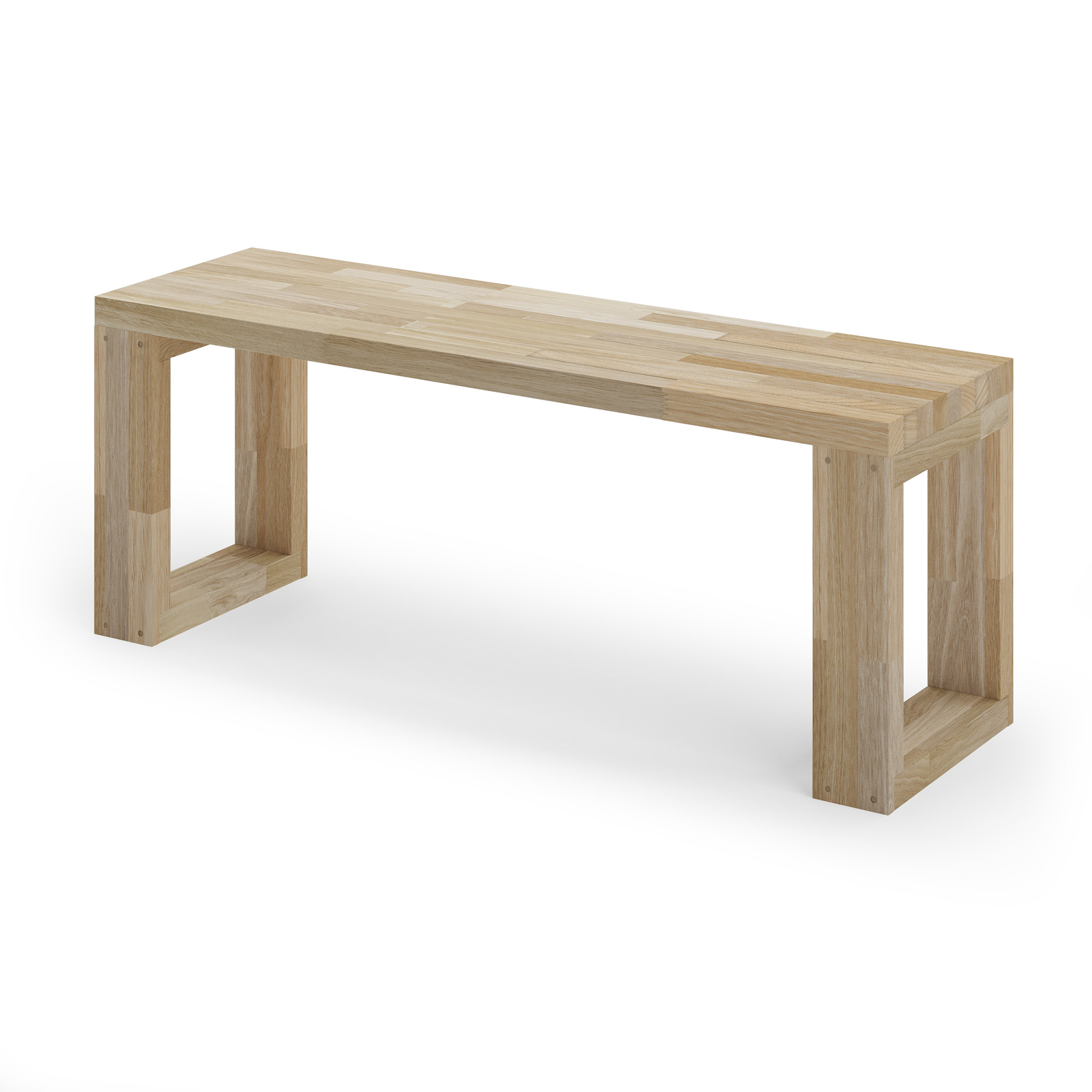 FRAMES-bænk i eg 100 cm