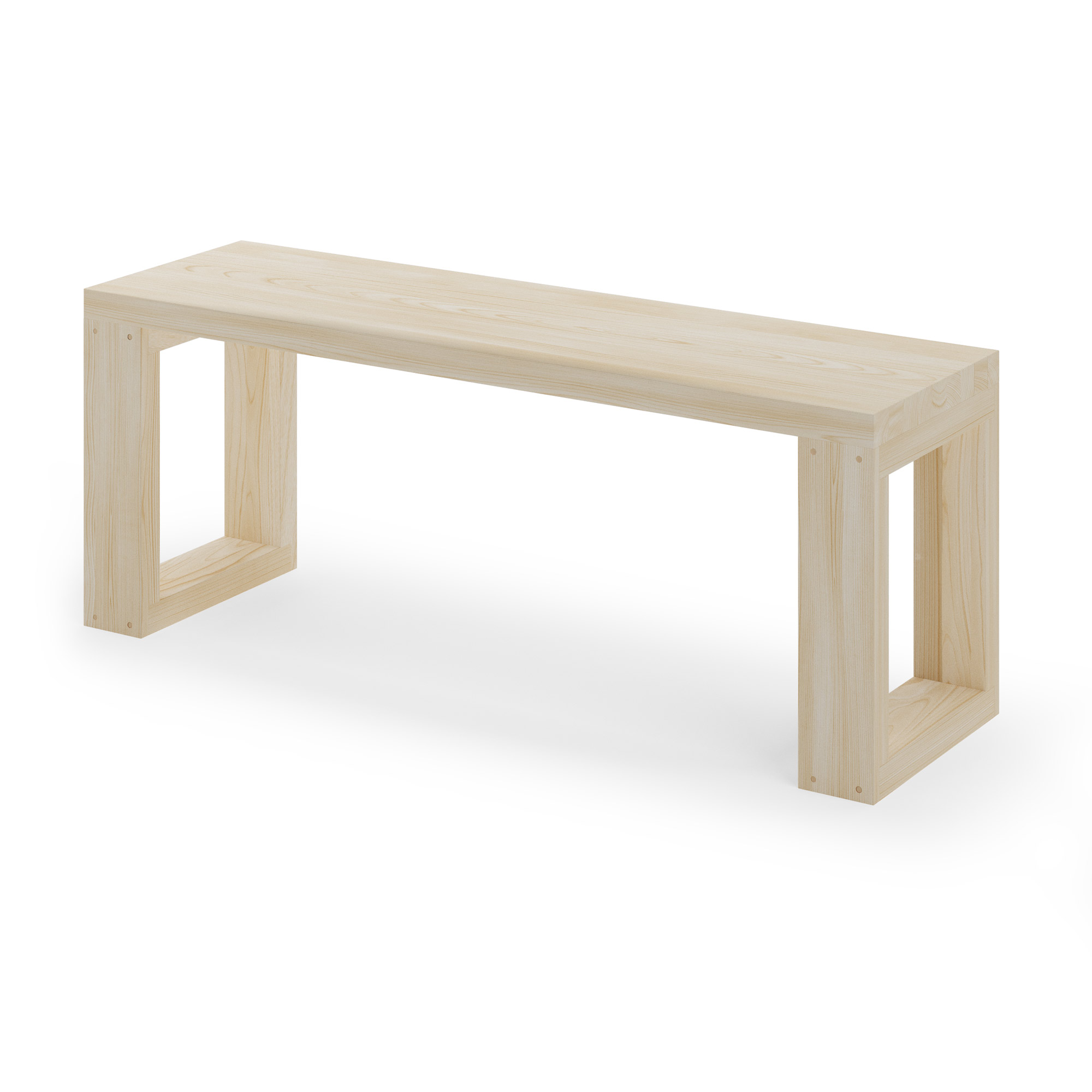 FRAMES-bænk i fyrretræ 100 cm