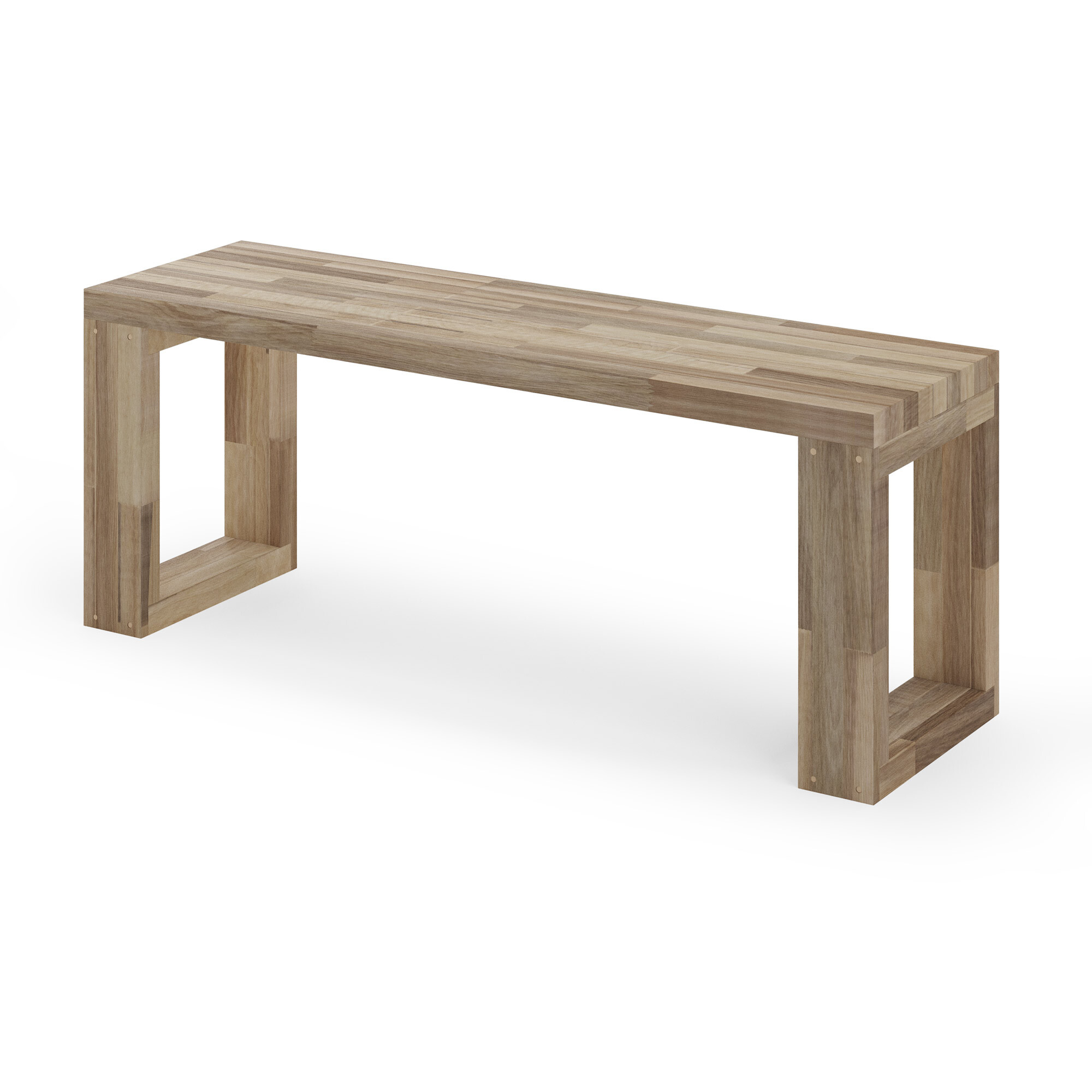 FRAMES-bænk i valnød 100 cm
