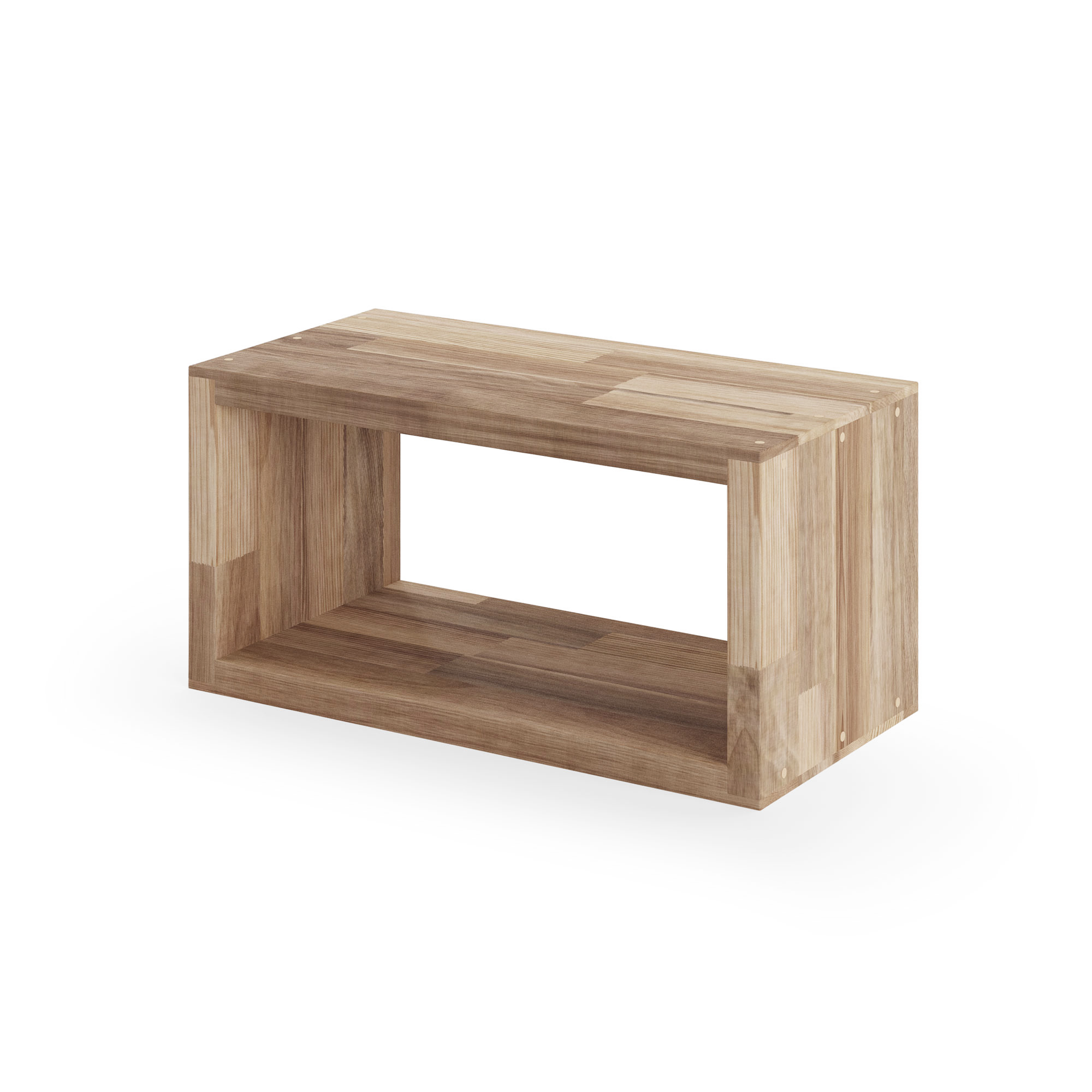 Reol i valnød, 1 rum, 177,5x355x177,5mm