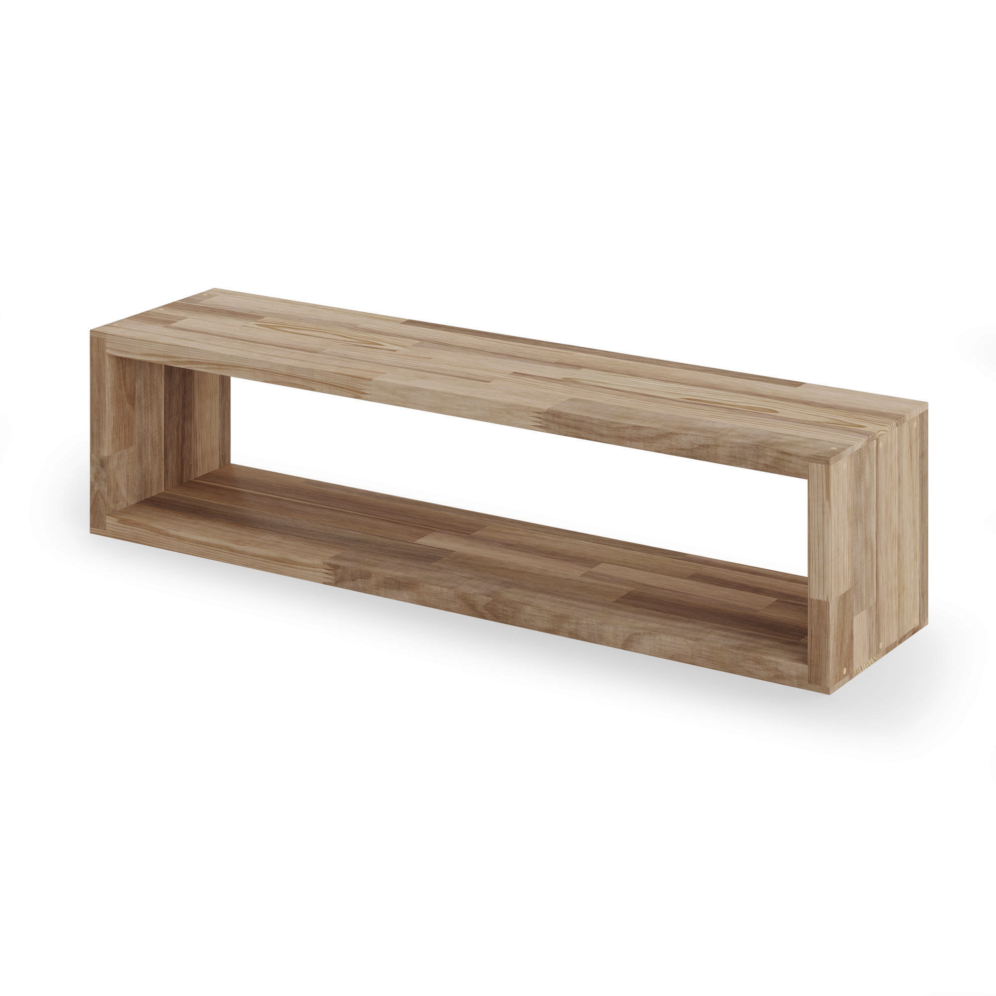 Reol i valnød, 1 rum, 177,5x710x177,5mm