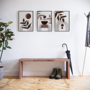 Bellevue bnk i mahogni