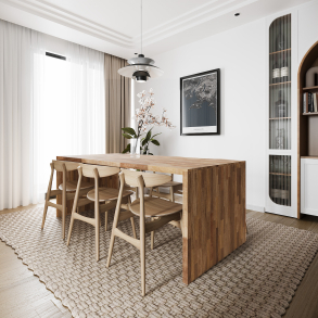 Bellevue-bord i mahogni