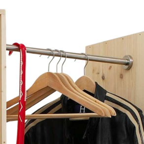 Bøjlestang 600mm, børstet