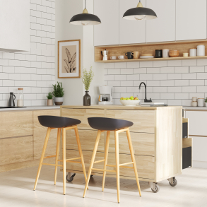 Køkken-ø i eg, 1281x627mm, Læsø - Hede