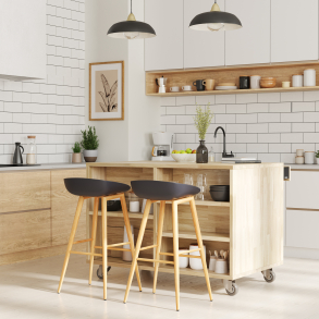 Køkken-ø i eg, 1281x627mm, Læsø - Skov