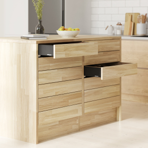 Køkken-ø i eg, 1281x810mm, Rømø - Skov