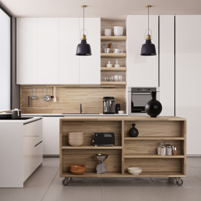 Køkken-ø i eg, 1681x810mm, Fanø - Hede