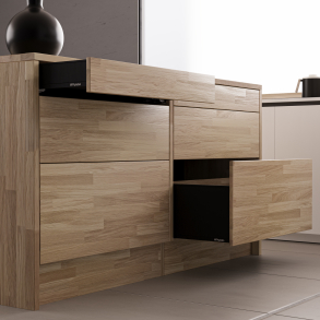 Køkken-ø i eg, 1681x810mm, Rømø - Hede