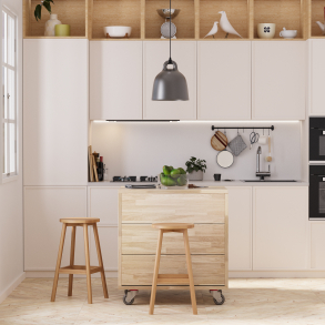 Køkken ø i eg, 854x627mm, Læsø - Havn