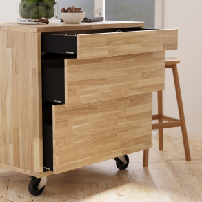 Køkken ø i eg, 854x627mm, Læsø - Hede