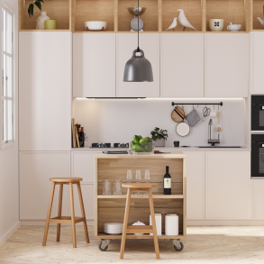 Køkken-ø i eg, 854x810mm, Fanø - Havn