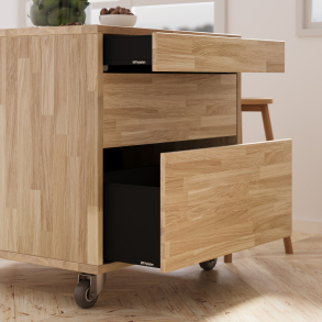 Køkken-ø i eg, 854x810mm, Fanø - Hede