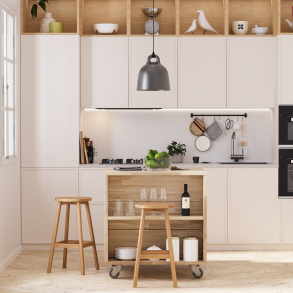 Køkken-ø i eg, 854x810mm, Fanø - Strand