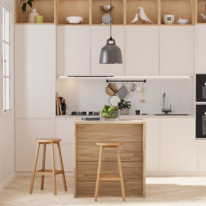 Køkken-ø i eg, 854x810mm, Rømø - Havn