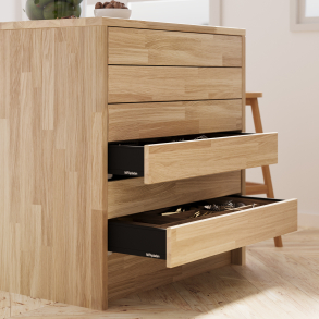 Køkken-ø i eg, 854x810mm, Rømø - Skov