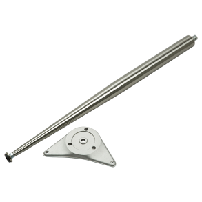 Konisk bordben 705mm, børstet