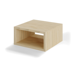 Reol i ask lys, 1 rum, 177,5x355x355mm