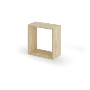 Reol i ask lys, 1 rum, 355x355x177,5mm