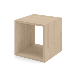 Reol i bøg, 1 rum, 355x355x355mm