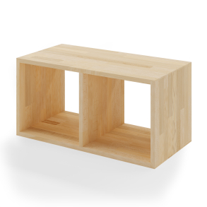 Reol i bg, 2 rum, 355x710x355mm