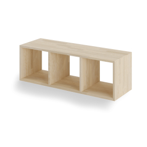 Reol i bg, 3 rum, 355x1065x355mm