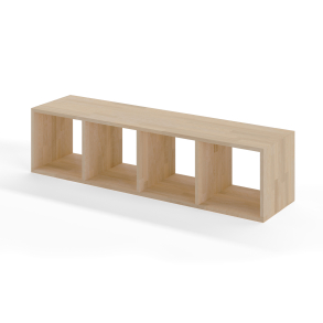 Reol i bg, 4 rum, 355x1420x355mm