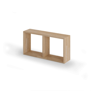 Reol i eg, 2 rum, 355x710x177,5mm