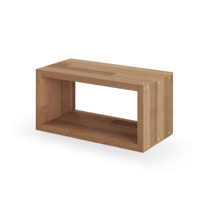 Reol i mahogni, 1 rum, 177,5x355x177,5mm