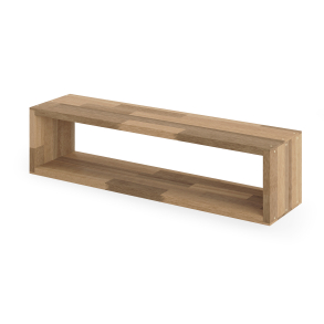 Reol i mahogni, 1 rum, 177,5x710x177,5mm