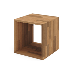 Reol i mahogni, 1 rum, 355x355x355mm