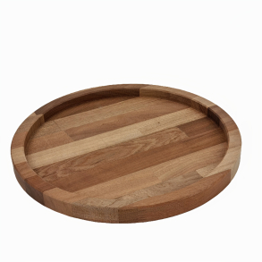 Rund bakke i 27mm mahogni, Ø300mm