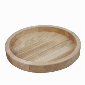 Rund bakke i 40mm ask lys, Ø300mm