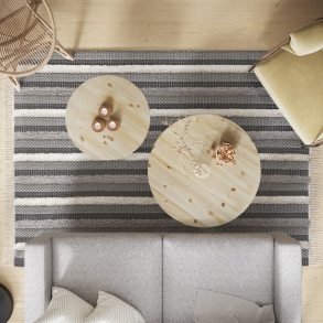 Rund bordplade i 18 mm fyr