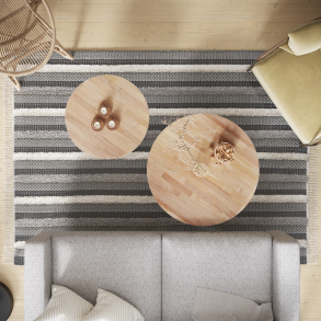 Rund bordplade i 27 mm kirsebær