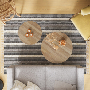 Rund bordplade i 18 mm mahogni