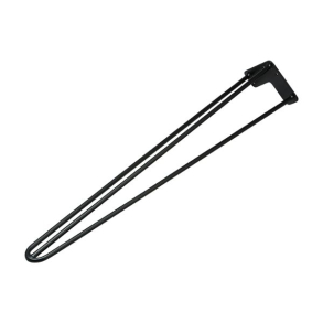 Skrt 3-delt bordben 711mm, sort