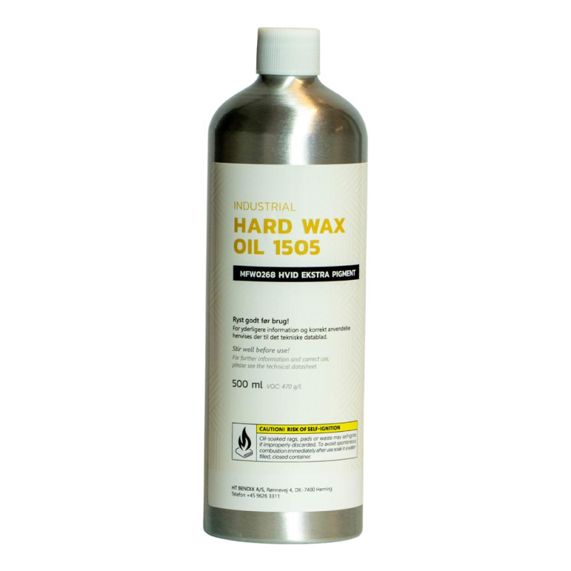 0,5 l Hardwax 1505, Hvid olie #1