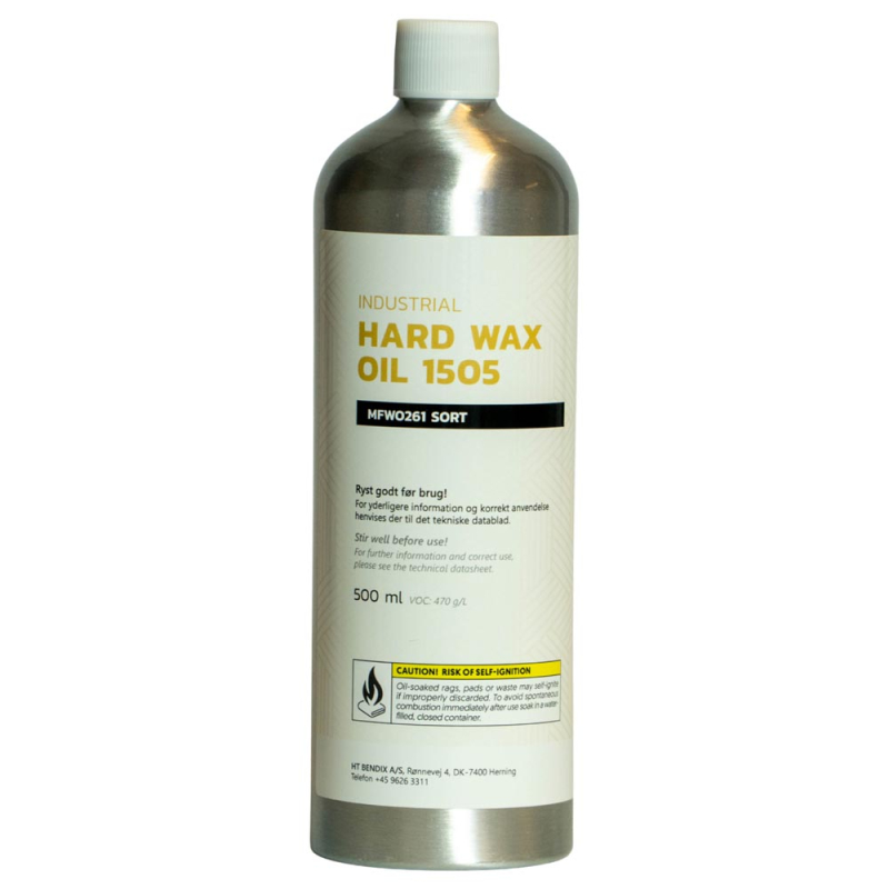 0,5 l Hardwax 1505, Sort olie #1