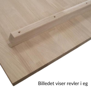Revle/stiver i mahogni 600mm